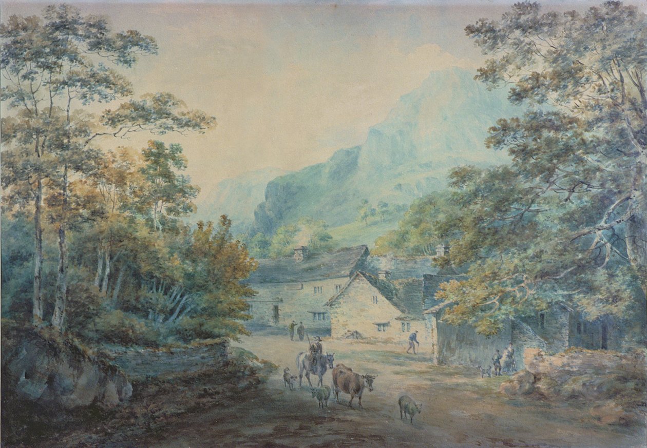 Wioska Rydal, Westmorland autorstwa Rev. William Gilpin