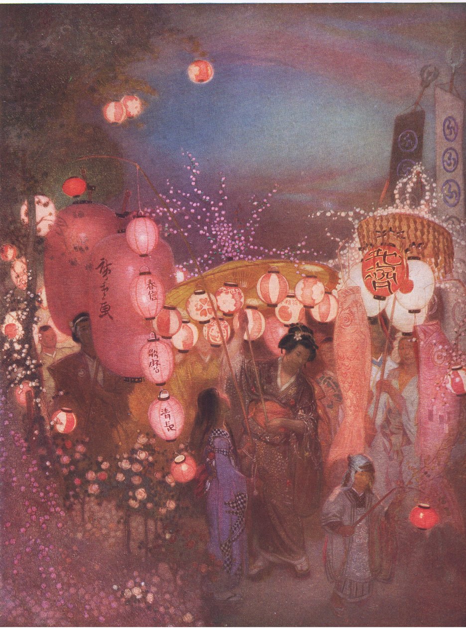 Festiwal japoński, Bibbys Annual, 1916-1917 autorstwa William Shackleton