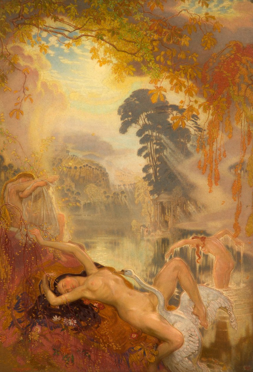 Leda i łabędź, 1928 autorstwa William Shackleton