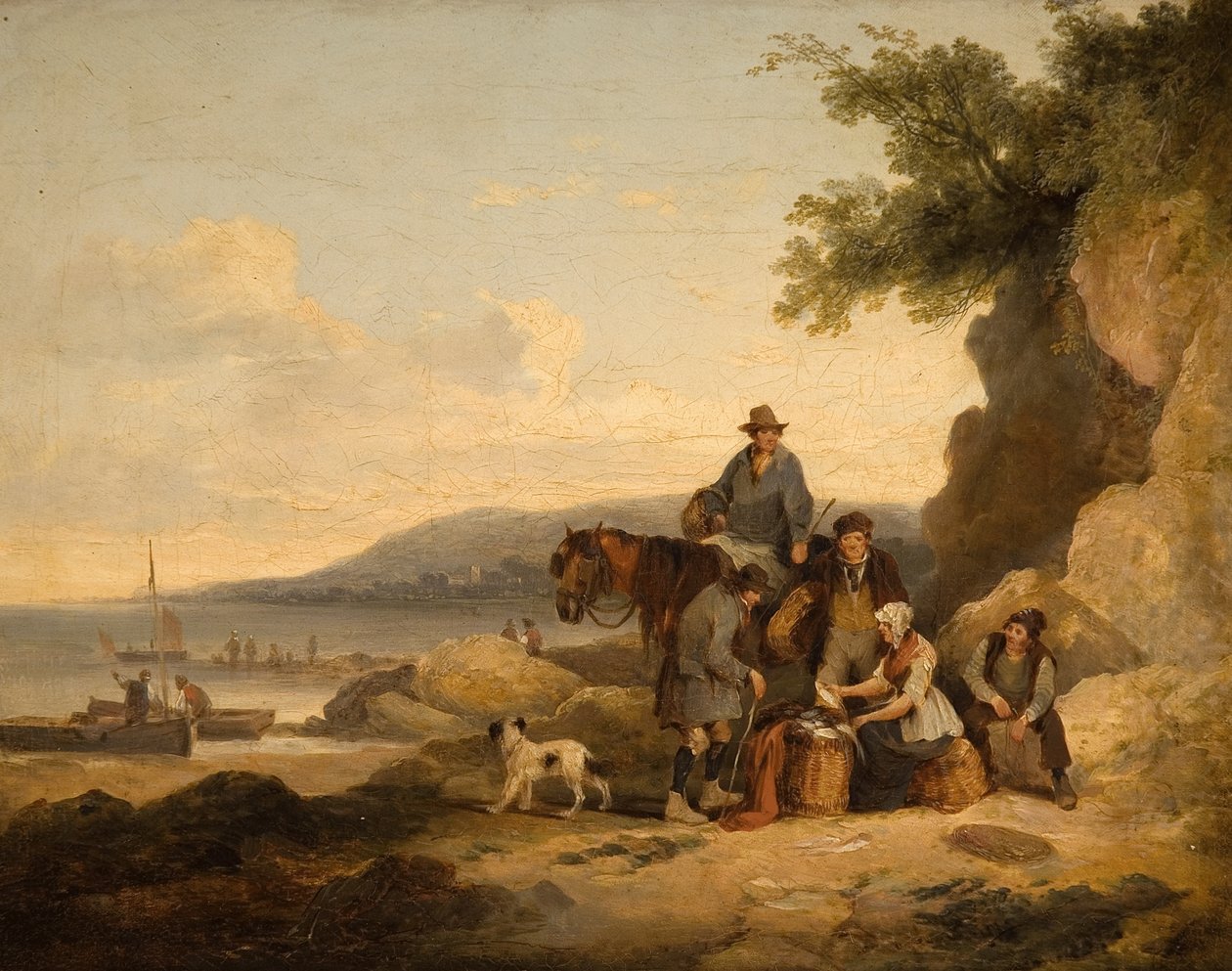 Na plaży w Portishead autorstwa William Shayer