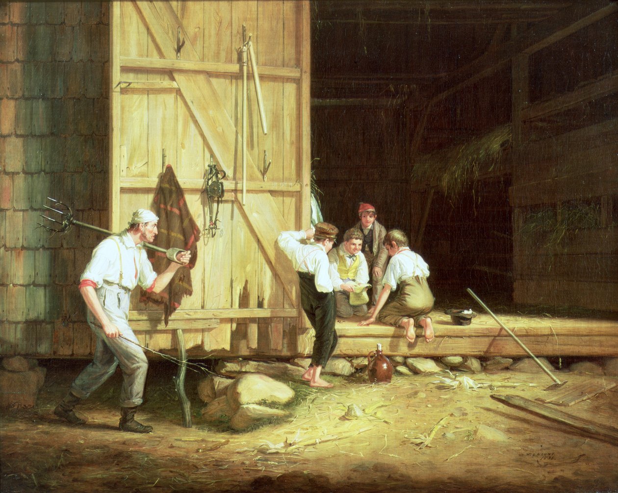 Wagarujący hazardziści, 1835 autorstwa William Sidney Mount