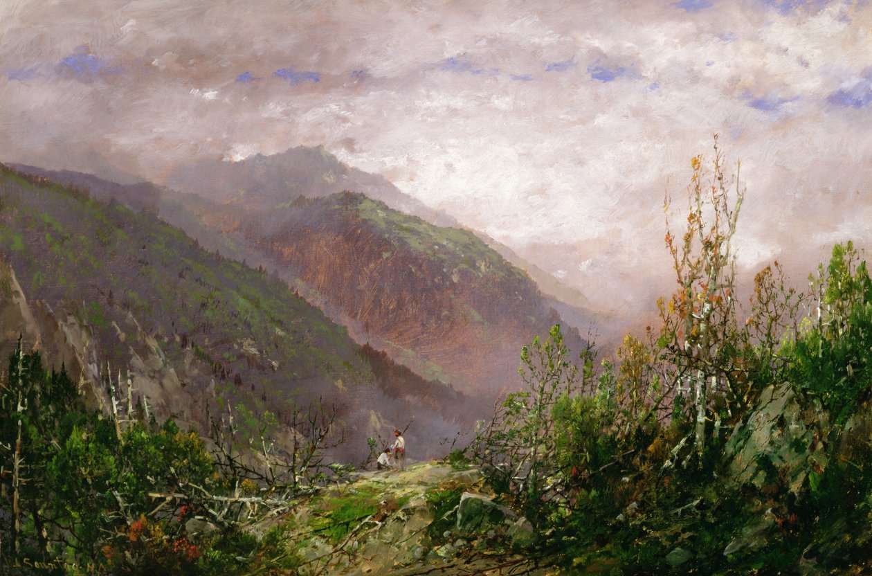 Scena w Białych Górach, ok. 1860-70 autorstwa William Sonntag