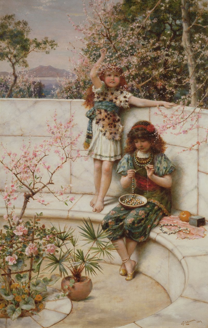 Kwitnąca wczesna wiosna, 1889 autorstwa William Stephen Coleman