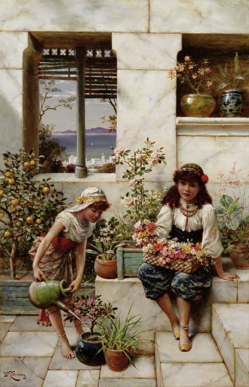 Dziewczyny z kwiatami autorstwa William Stephen Coleman