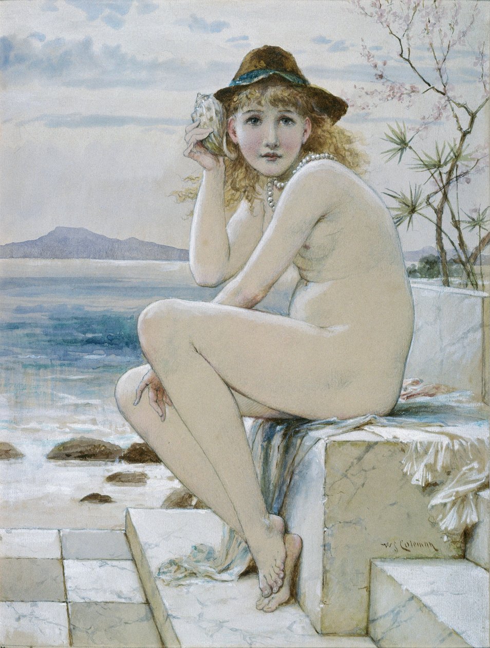 Dziewczyna z muszlą autorstwa William Stephen Coleman