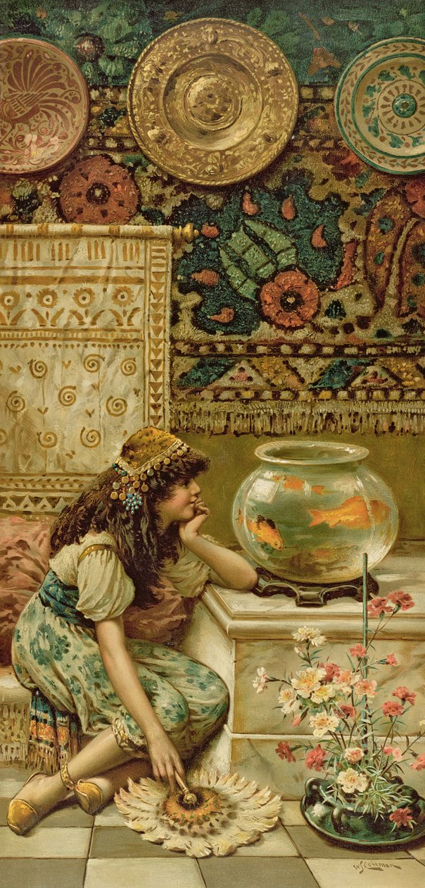 Złota rybka, z dorocznego gruszki, Boże Narodzenie, 1893 autorstwa William Stephen Coleman