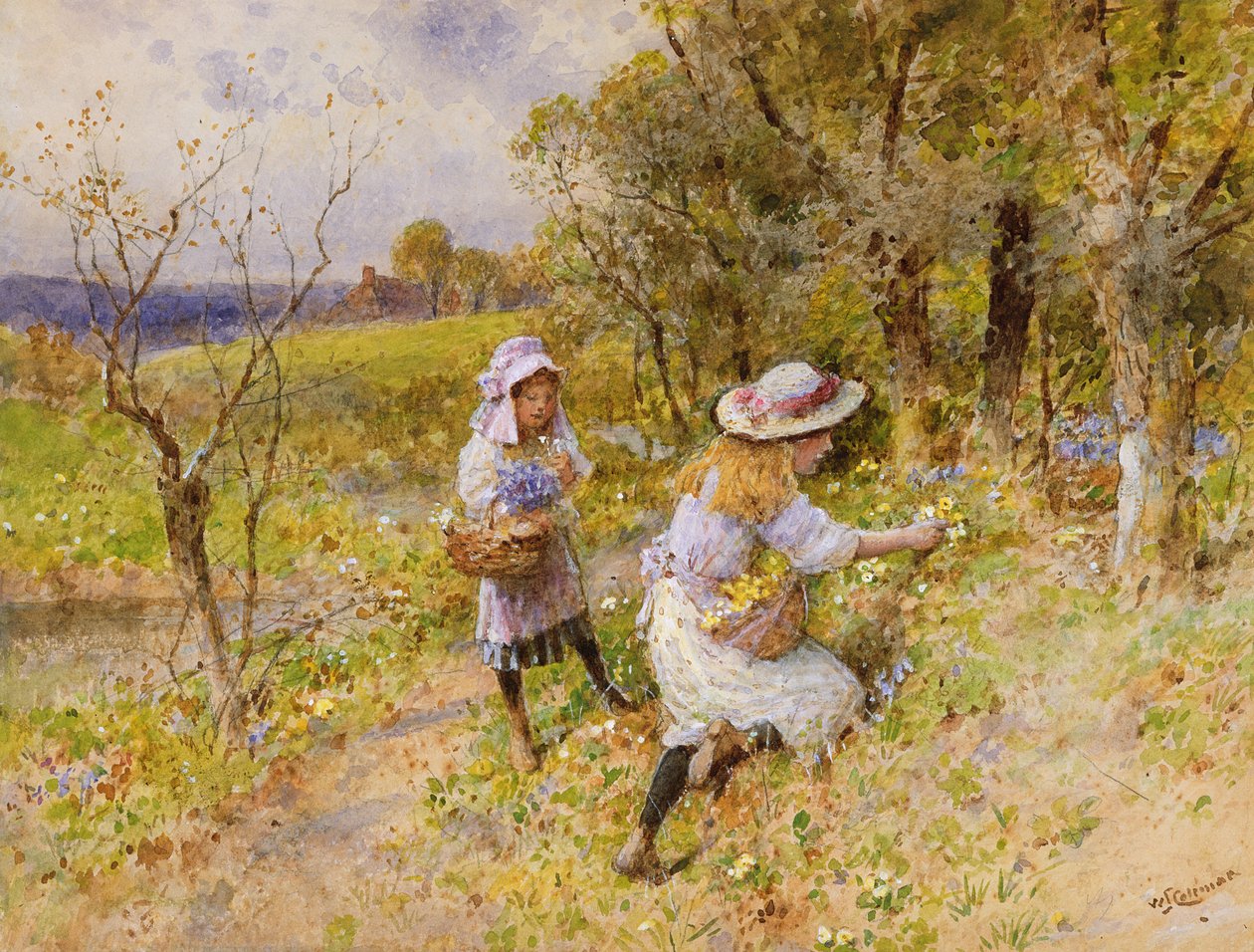 Zbieracze pierwiosnków autorstwa William Stephen Coleman