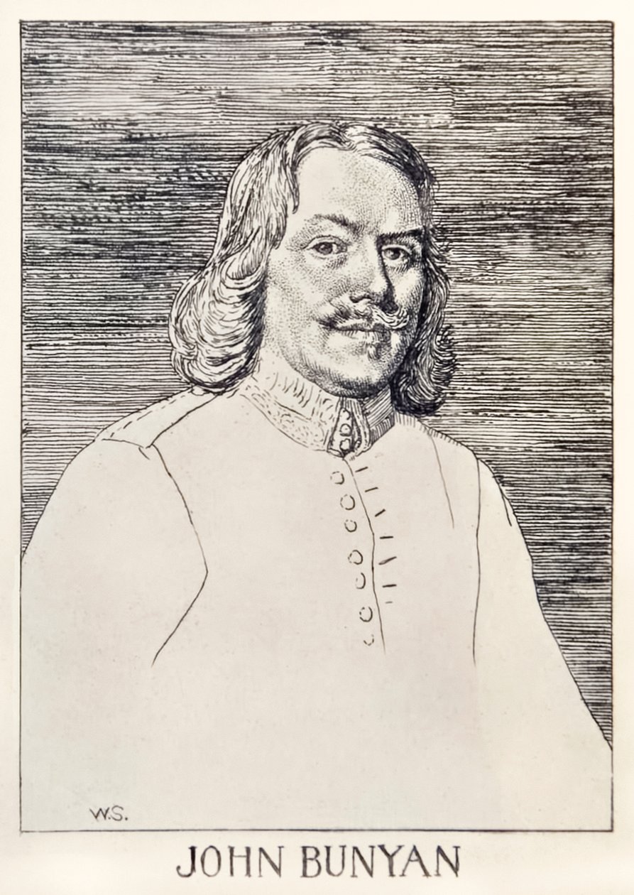 John Bunyan (1872-1919) autor książki The Pilgrims Progress From This World, To That What Is To Come, ilustracja Williama Stranga (1859-1921) autorstwa William Strang