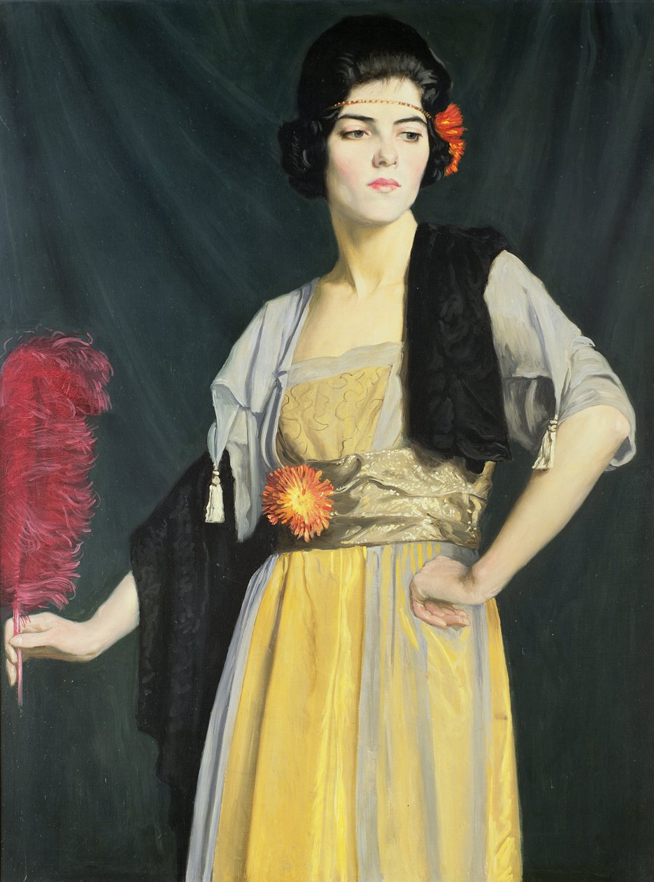 Wachlarz z piór autorstwa William Strang