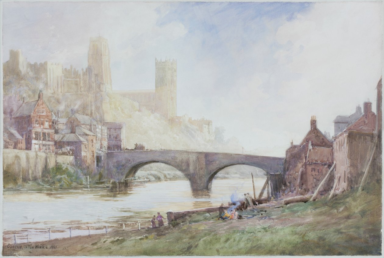 Durham (1921) (ołówek i akwarela na papierze (wklejony na karton)) autorstwa William Tatton Winter