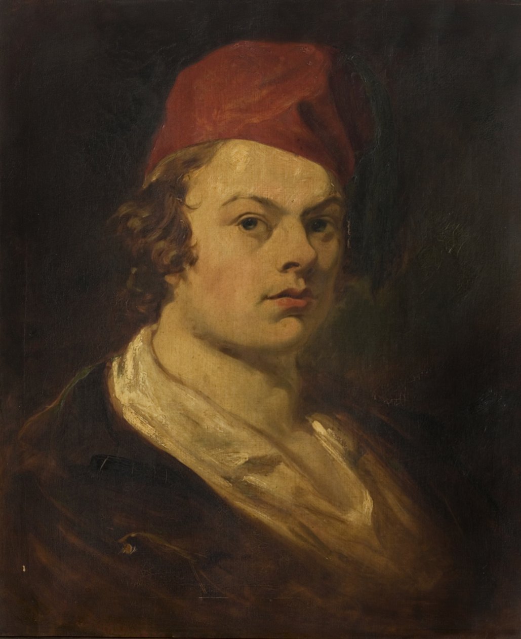 Portret nieznanego mężczyzny w czerwonej czapce autorstwa William Thomas Roden