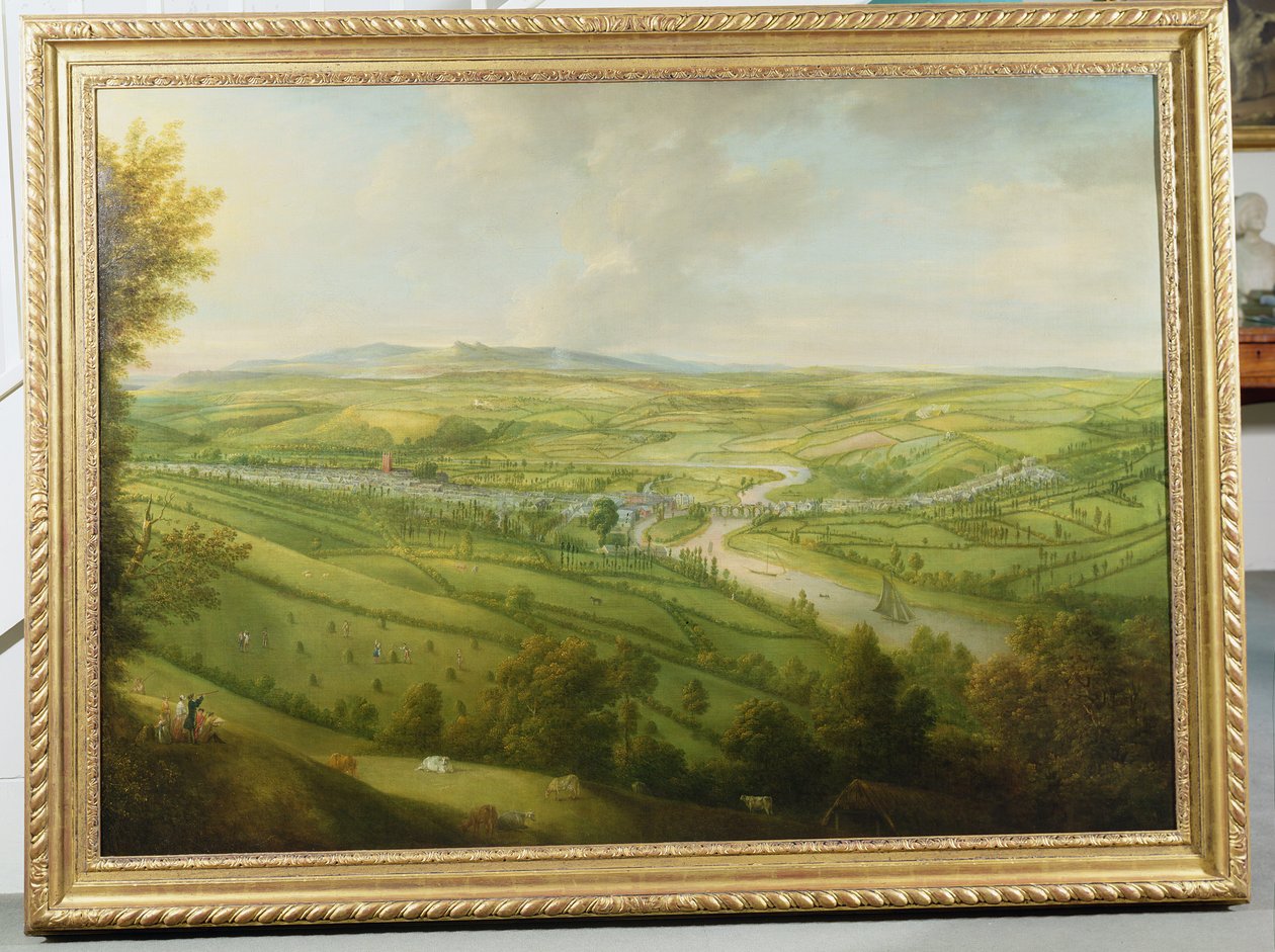 Perspektywa Totnes, Devon autorstwa William Tomkins