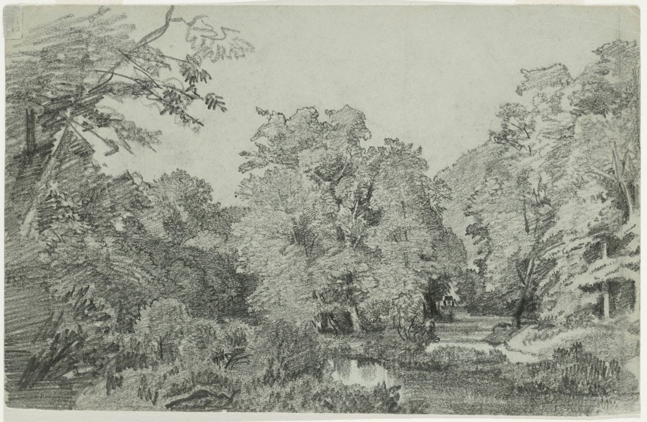Scena leśna z Brook autorstwa William Trost Richards