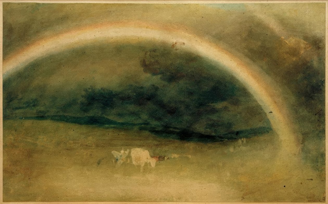 Tęcza z bydłem autorstwa Joseph Mallord William Turner