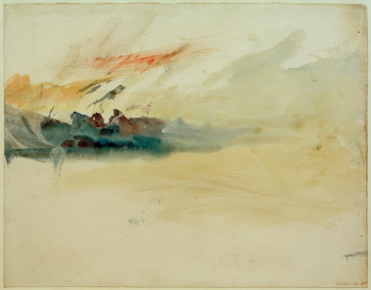 Burzowe niebo autorstwa Joseph Mallord William Turner