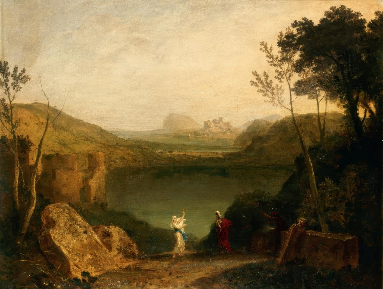 Eneasz i Sybilla, Jezioro Avernus autorstwa Joseph Mallord William Turner