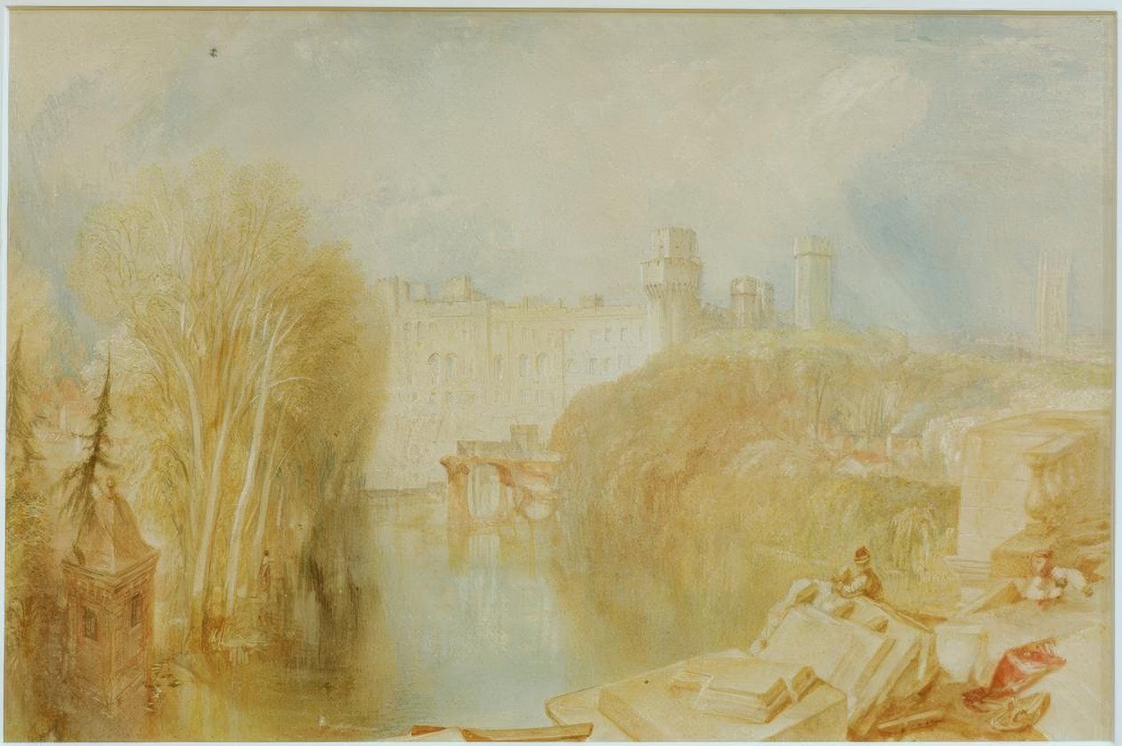 Widok na zamek Warwick autorstwa Joseph Mallord William Turner