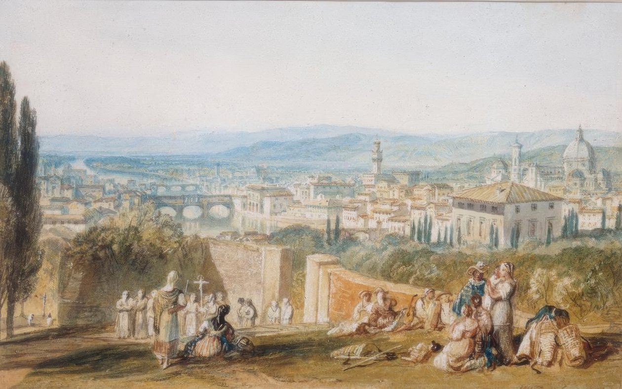 Florencja, z Chiesa al Monte autorstwa Joseph Mallord William Turner