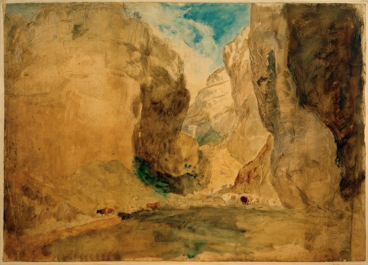 Gordale Scar autorstwa Joseph Mallord William Turner