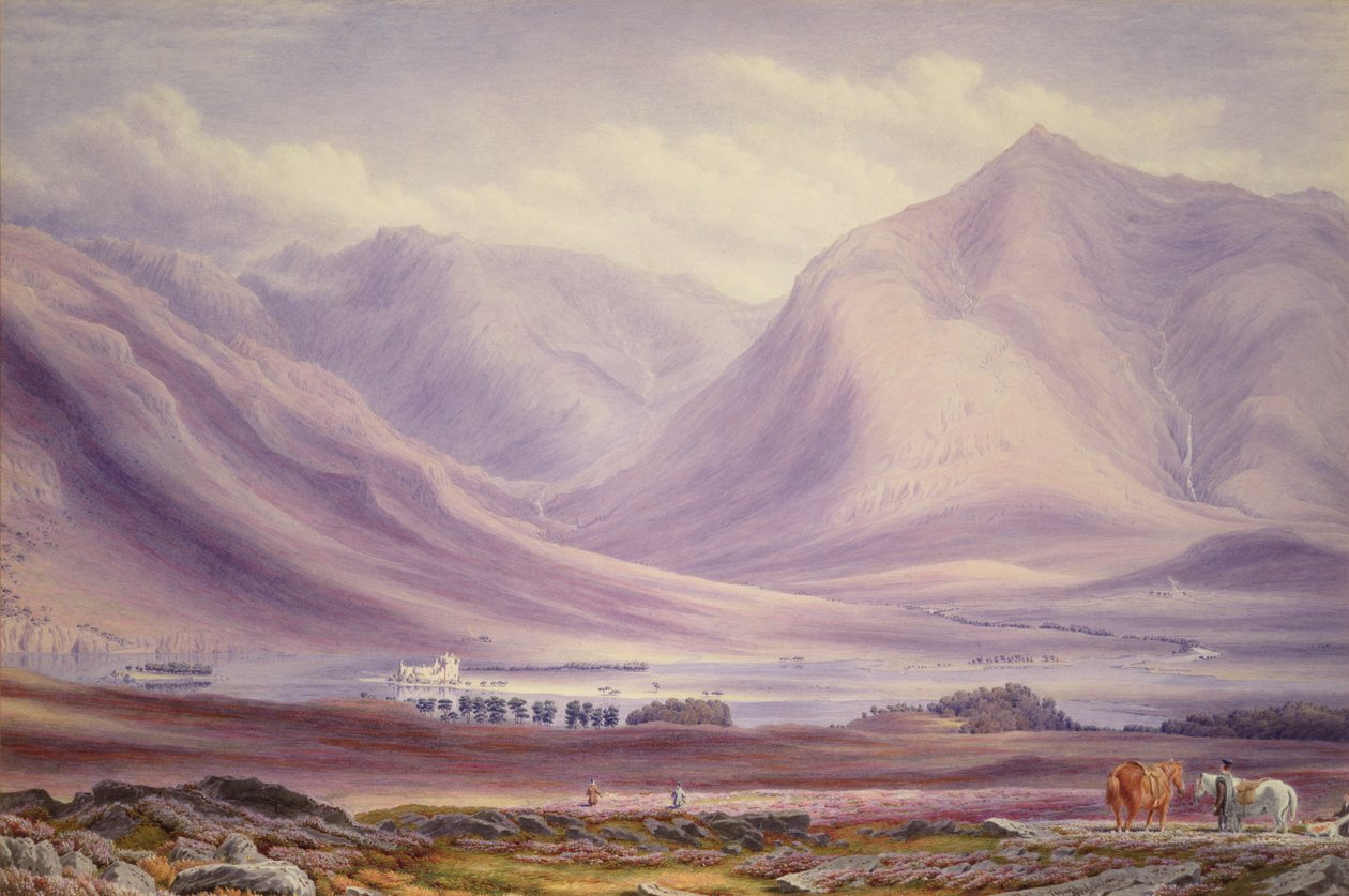 Strzelanie do cietrzewia na wrzosowisku w pobliżu Dalmally autorstwa Joseph Mallord William Turner