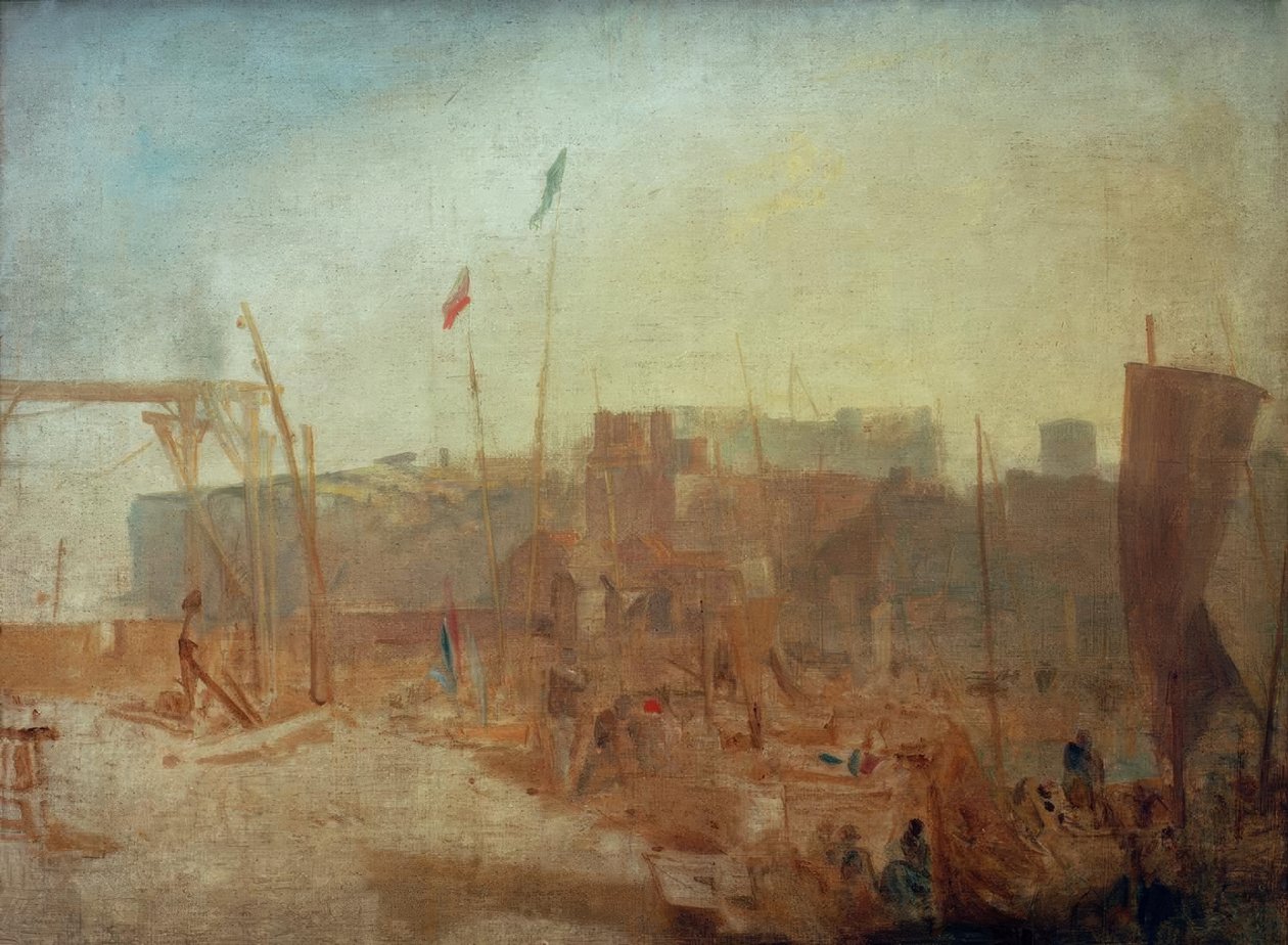 Margate, zachodzące słońce autorstwa Joseph Mallord William Turner