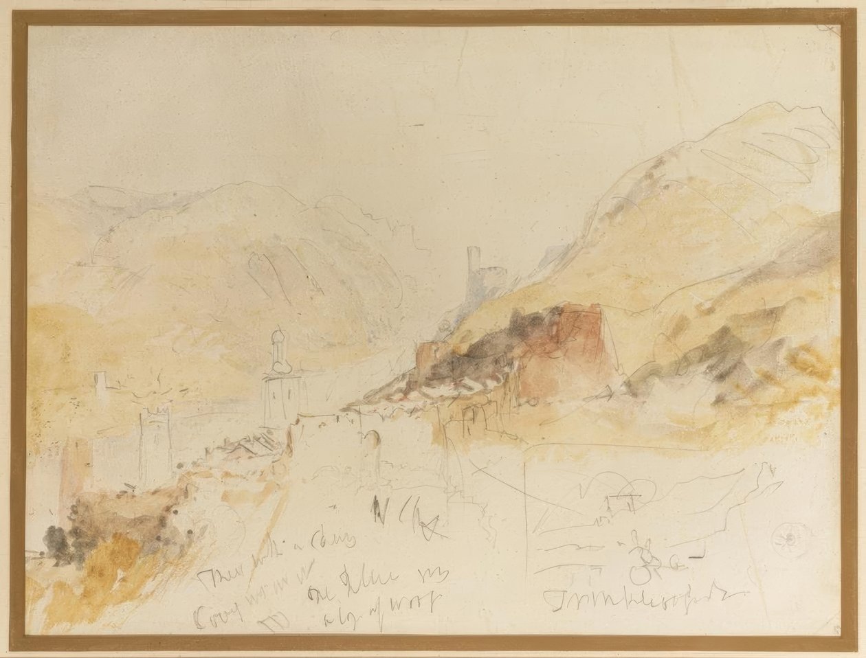 Rudesheim nad Renem autorstwa Joseph Mallord William Turner
