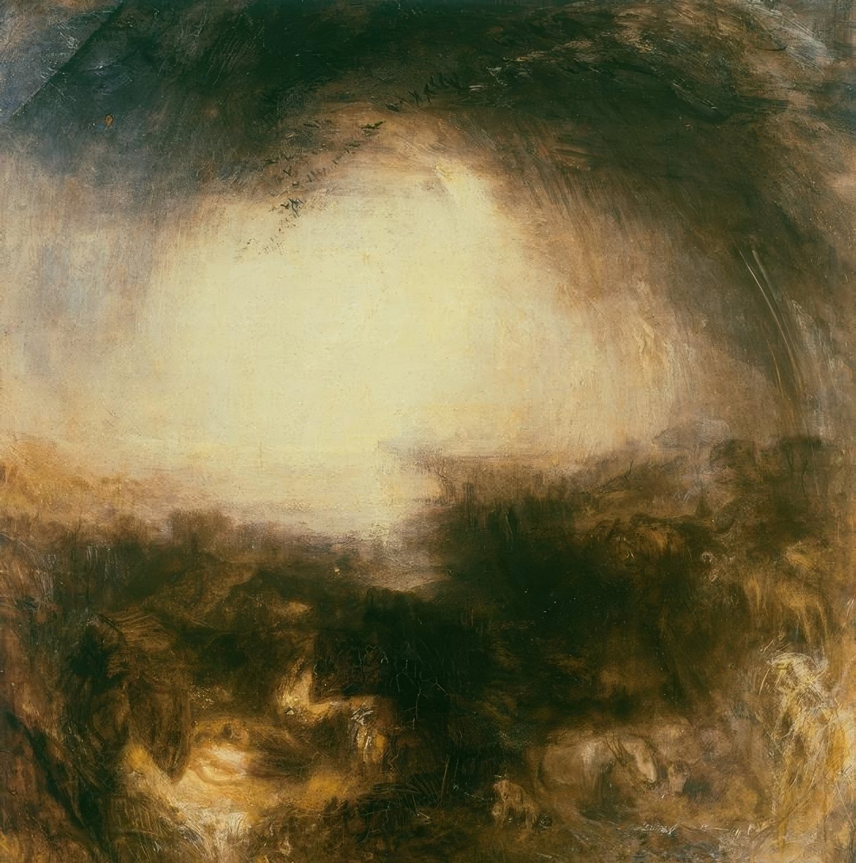 Cienie i ciemność – wieczór po potopie autorstwa Joseph Mallord William Turner