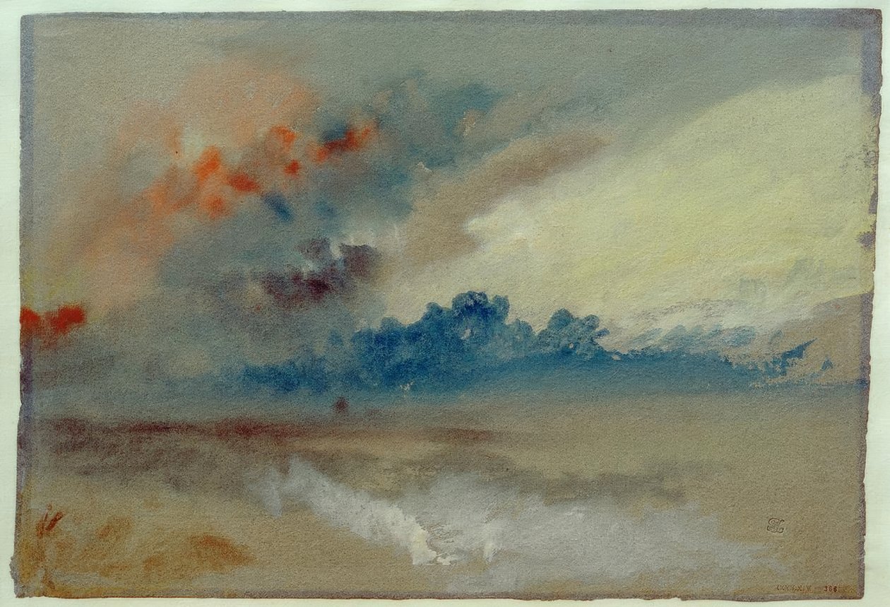 Badanie chmur autorstwa Joseph Mallord William Turner