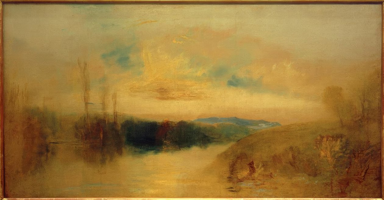 Jezioro, Petworth, wschód słońca autorstwa Joseph Mallord William Turner