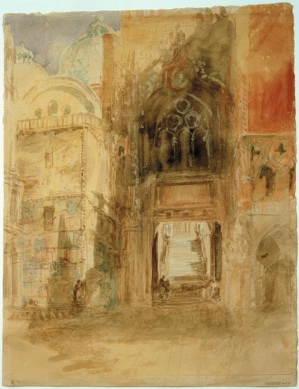 Porta della Carta, Pałac Dożów autorstwa Joseph Mallord William Turner