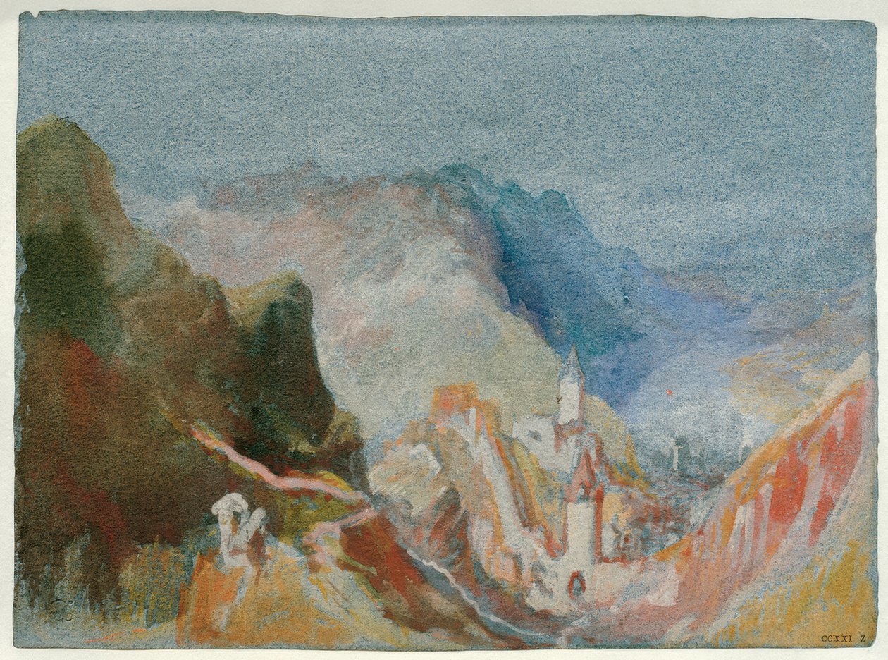 Trarbach widziany z Grevenburga autorstwa Joseph Mallord William Turner