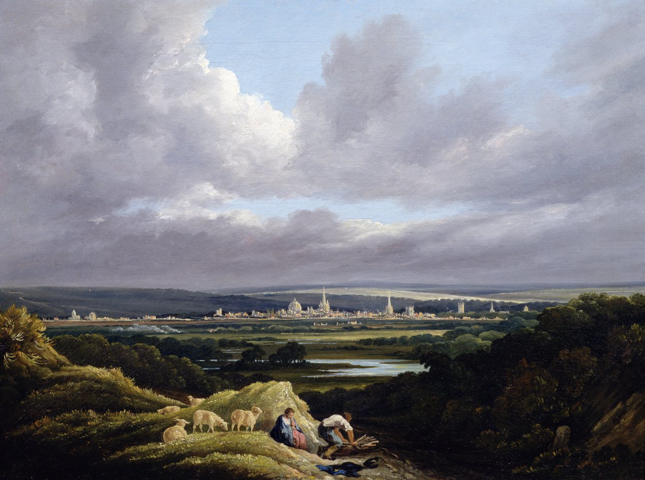 Widok na Oxford z daleka autorstwa Joseph Mallord William Turner