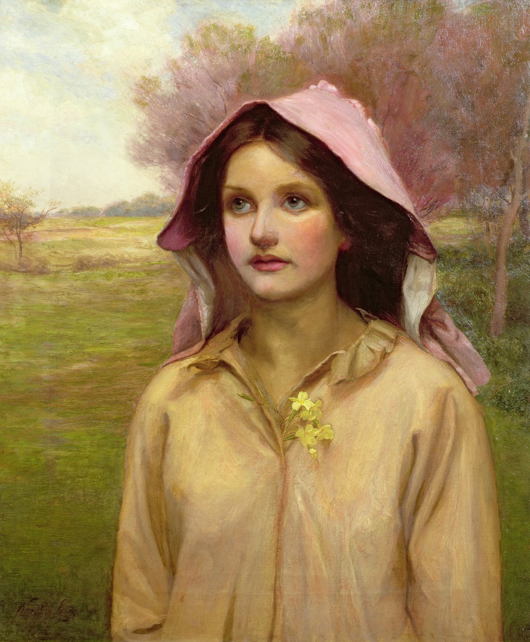 Dziewczyna z pierwiosnka autorstwa William Ward Laing