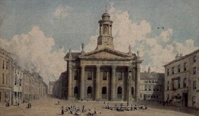 Sesje House and Market, Lancaster autorstwa William Westall