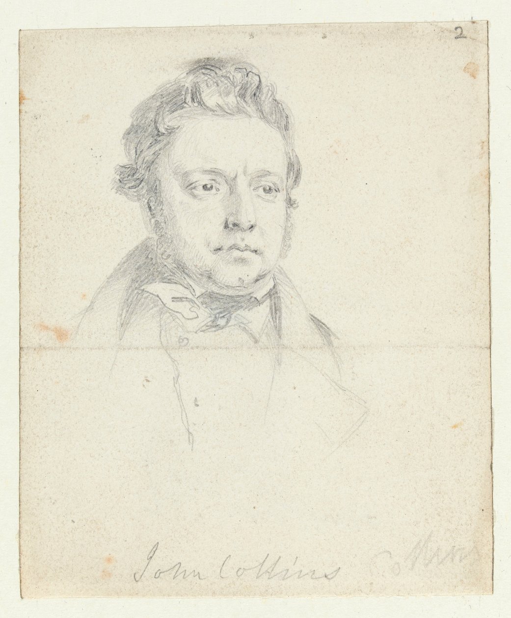 Szkic więźnia czartystów, Johna Collinsa, wzięty do sądu (grafit na papierze) autorstwa William Wolfe Alais