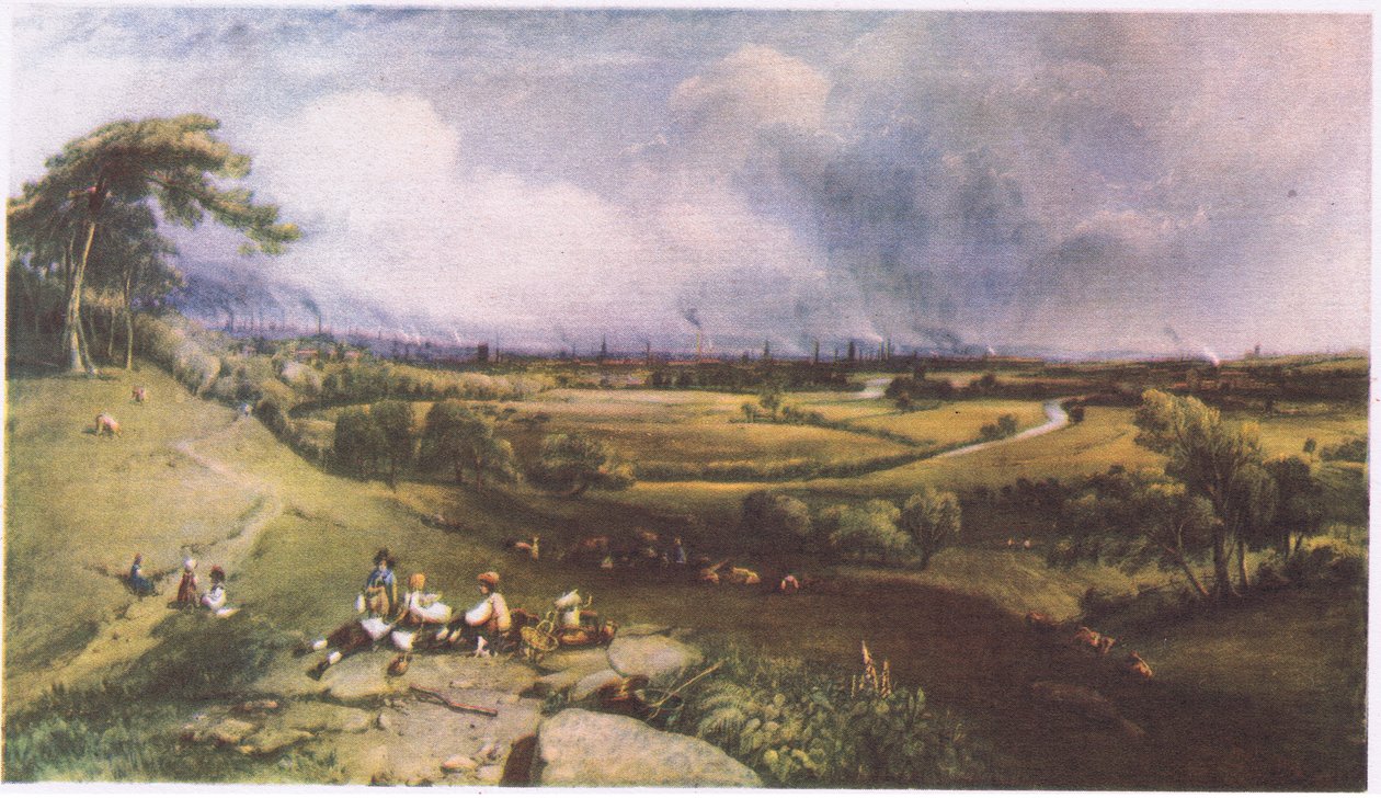 Widok na Manchester z Higher Broughton autorstwa William Wyld