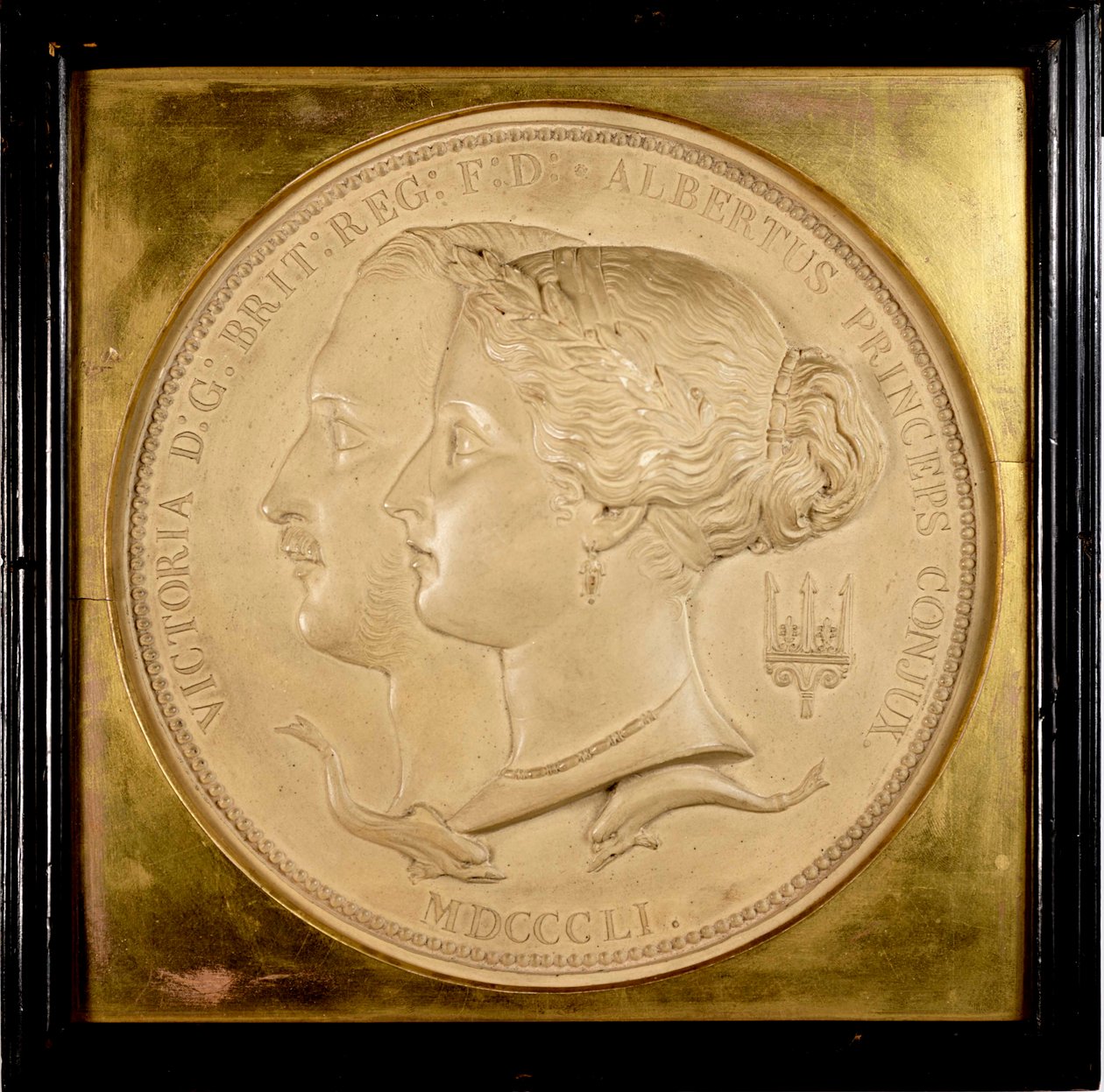 Wzór na oficjalne medale Wielkiej Wystawy, 1851 (tynk) autorstwa William Wyon