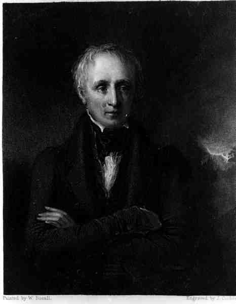 Portret Williama Wordswortha (1770-1850), rytowany przez J.Cochran autorstwa William after Boxall