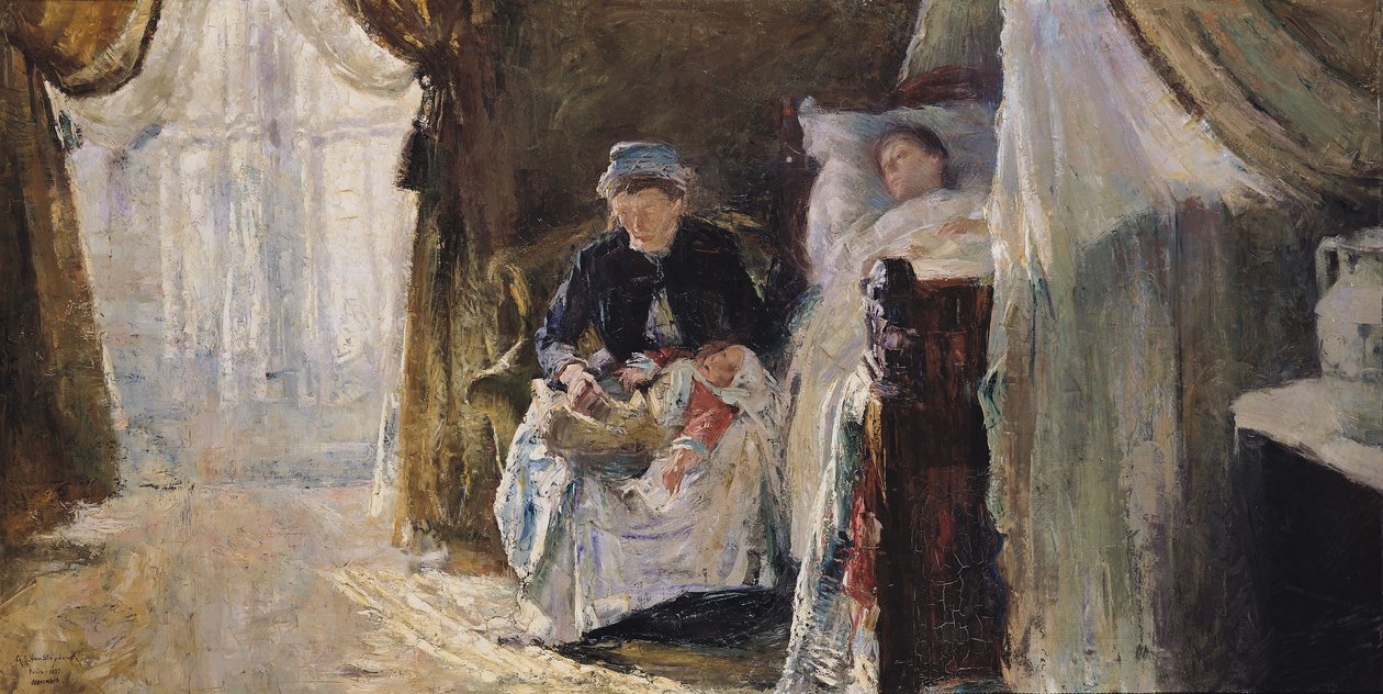 Inwalida i narodziny, 1887 autorstwa William van Strydonck