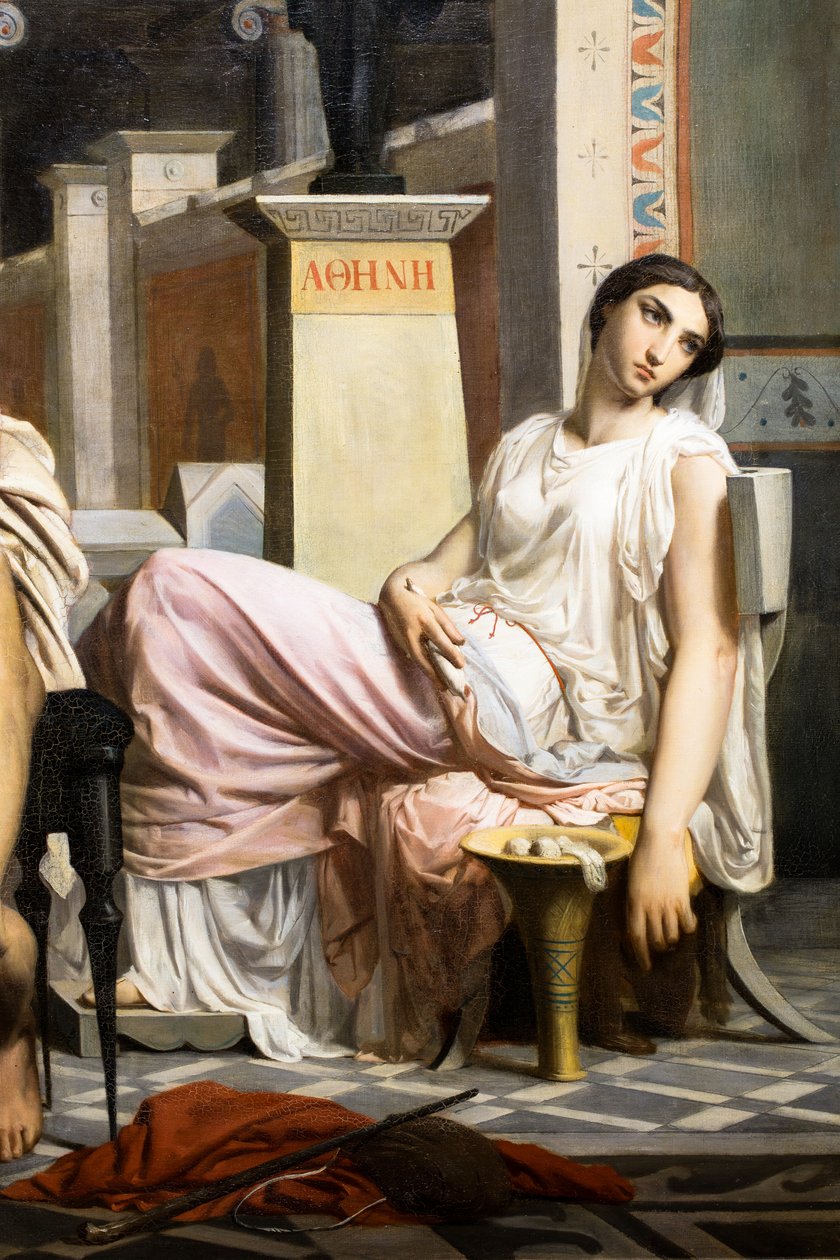 Odyseusz rozpoznany przez swoją pielęgniarkę po powrocie z Troi autorstwa William Adolphe Bouguereau