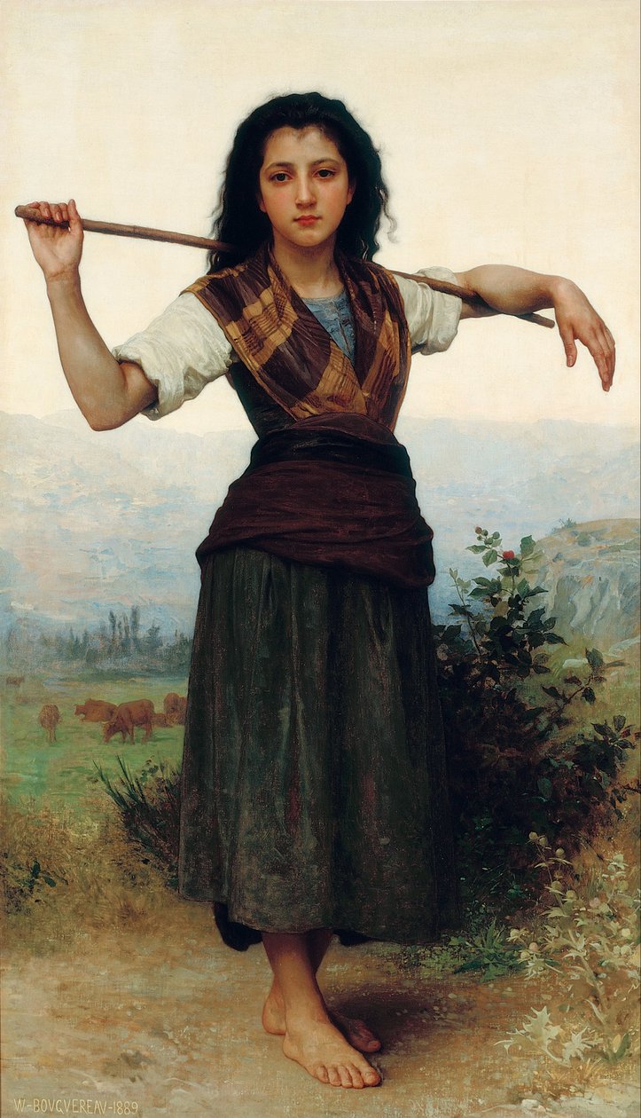 Pastourelle [Mała pasterka] autorstwa William-Adolphe Bouguereau