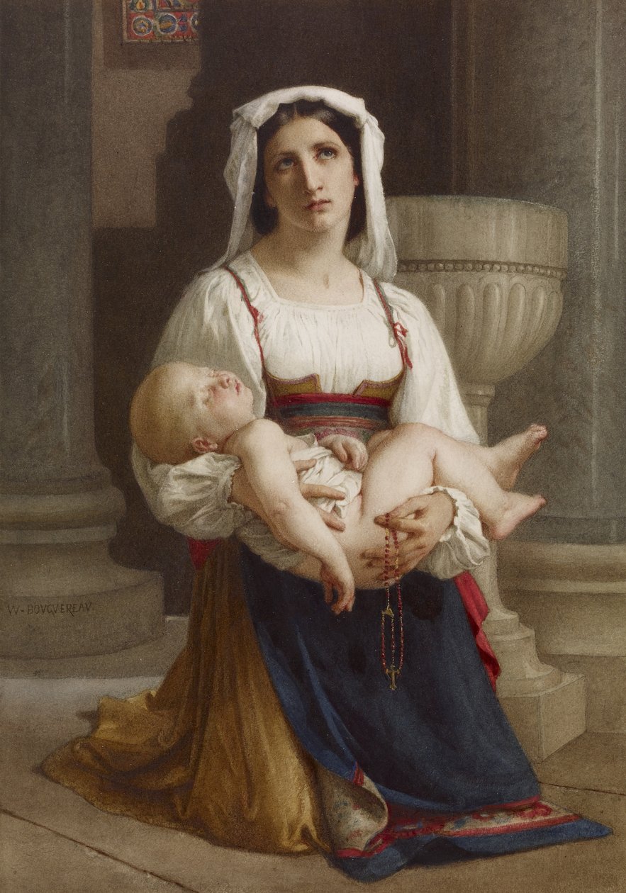 Modlitwa do Matki Bożej autorstwa William-Adolphe Bouguereau