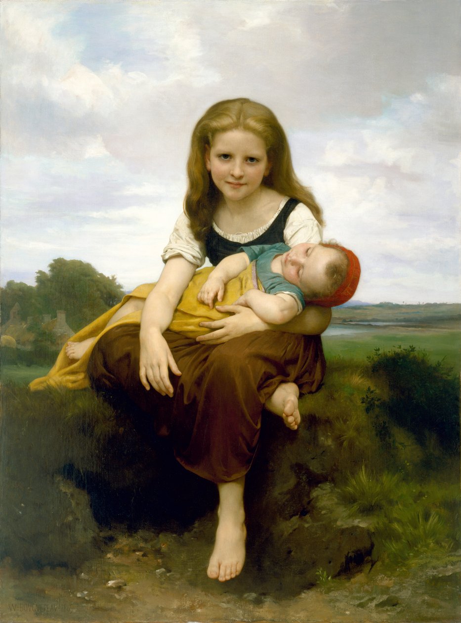 Starsza Siostra autorstwa William Adolphe Bouguereau