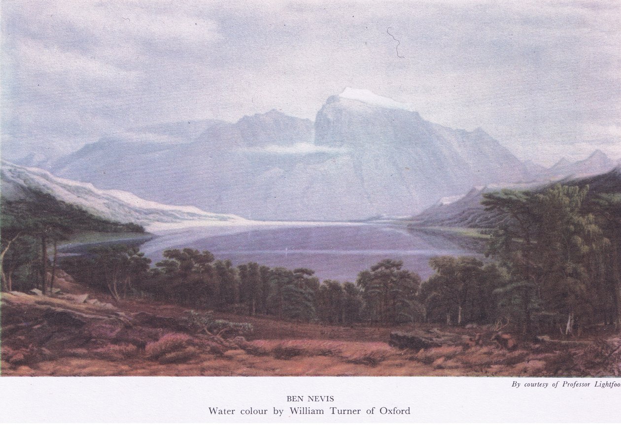 Ben Nevis, z książki „British Adventure” wydanej przez Collins autorstwa Joseph Mallord William Turner