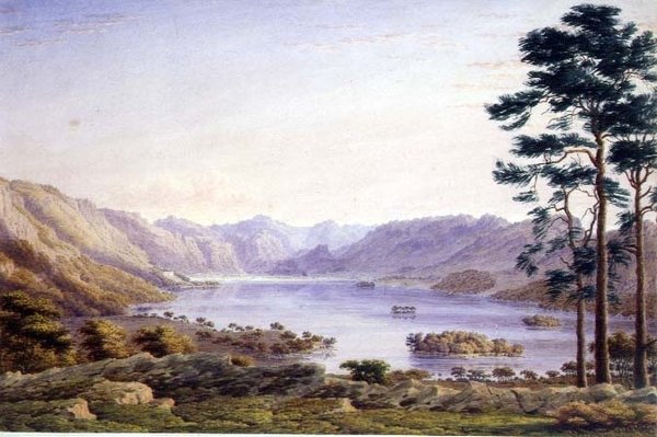 Loch Garry, Invernesshire autorstwa Joseph Mallord William Turner