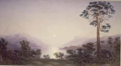 Cmentarzysko Górali (akwarela) autorstwa Joseph Mallord William Turner