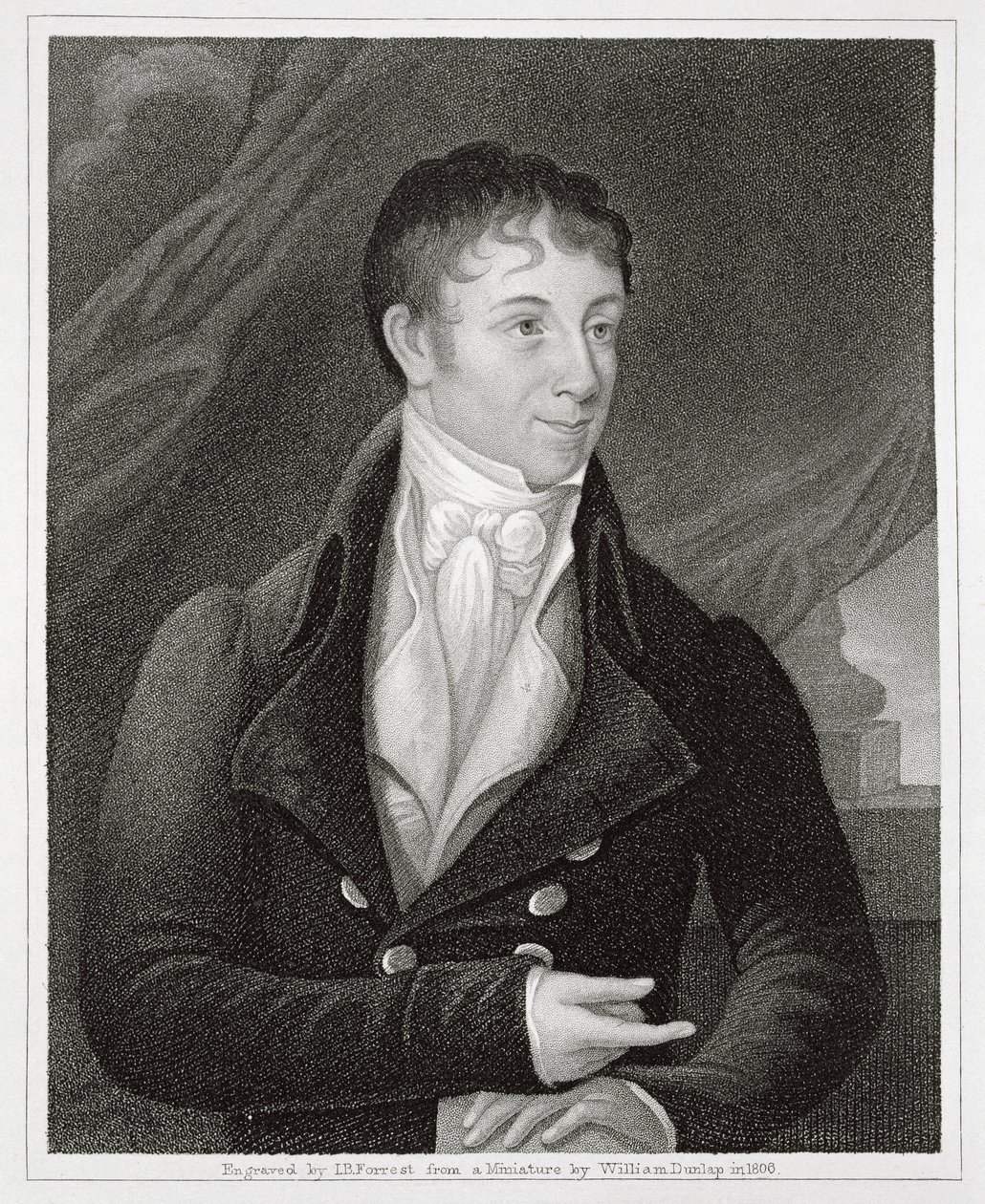 Portret Charlesa Brockdena Browna (1771-1810), ryty przez Johna B. Forresta (1814-70) (grafika) autorstwa William (after) Dunlap