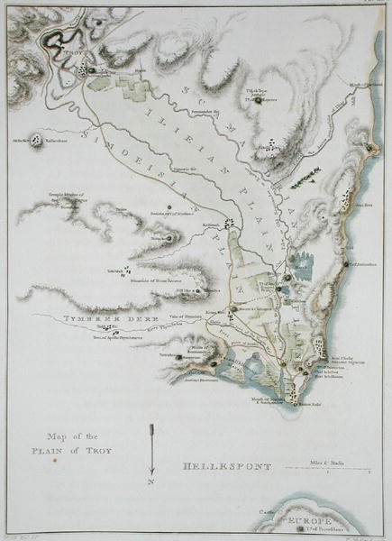 Mapa Równiny Troi, z 