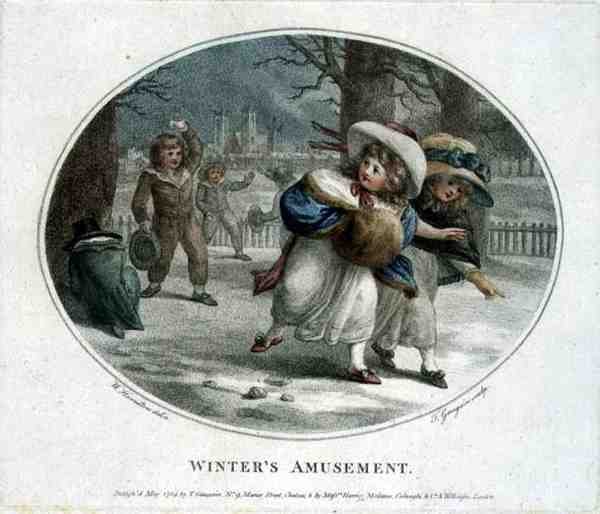 Zabawa zimowa, grawerowana i pub. Thomas Gaugain (1748-1812) autorstwa William (after) Hamilton