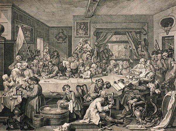 Rozrywka wyborcza, z „Dzieła Williama Hogartha”, wydana w 1833 r. (rycina) autorstwa William (after) Hogarth